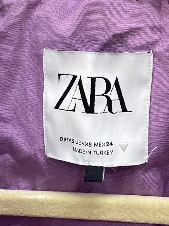 Zara Purple Teddy Coat - Picture 3 of 3